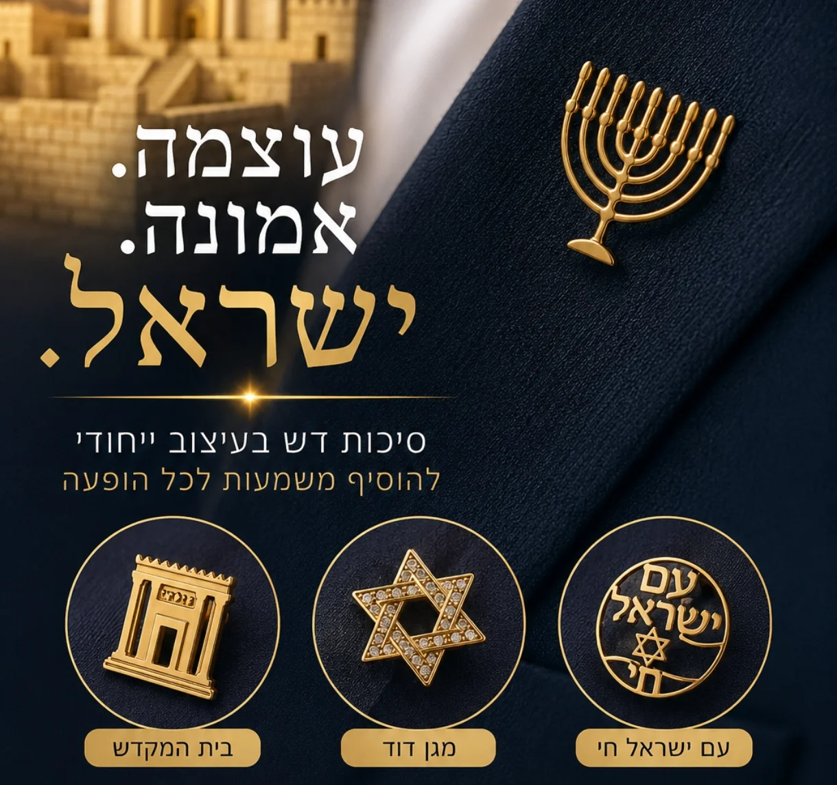 סיכות דש מעוצבות לחליפה